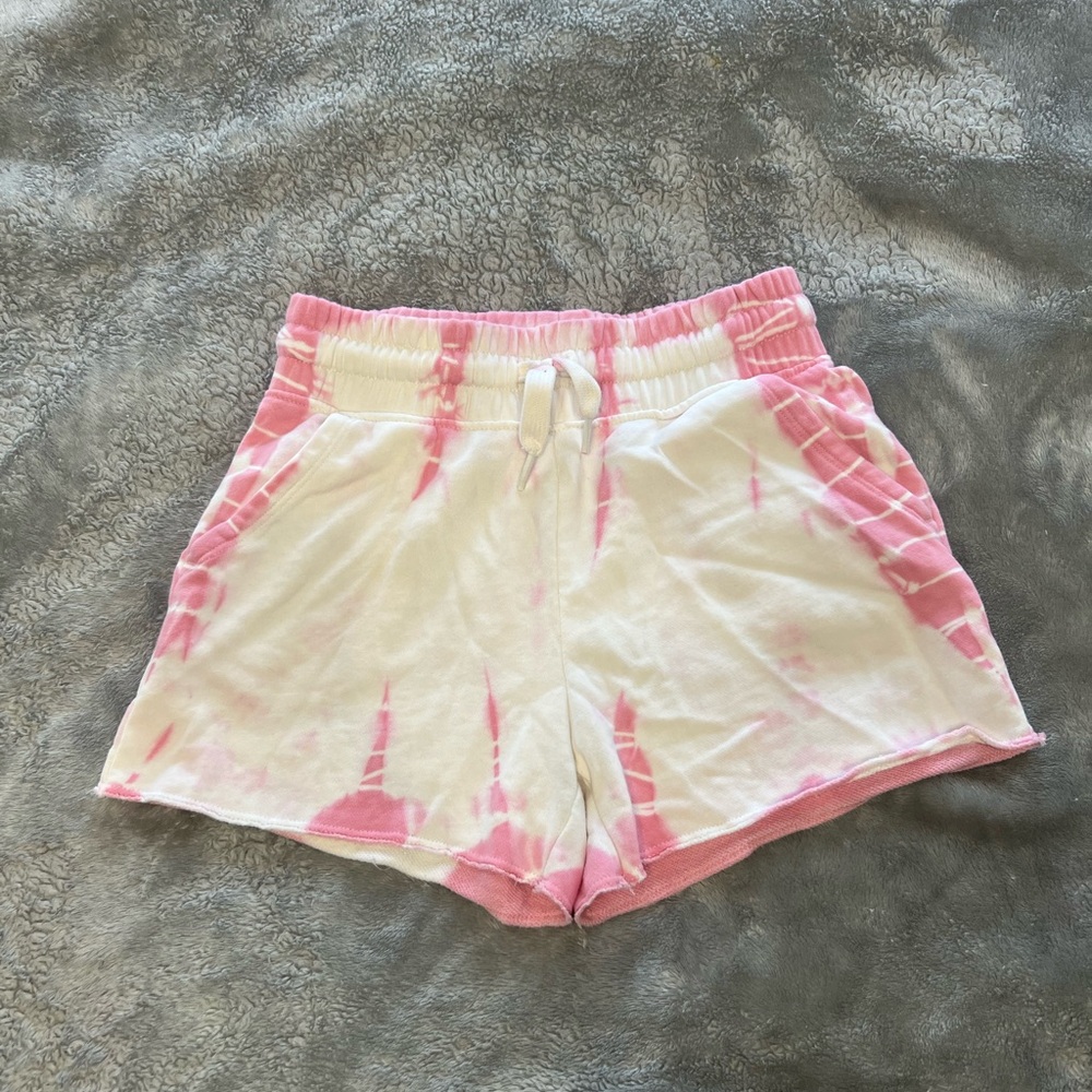 GAP Girl’s Pink and White Tie-Dye Athletic Shorts